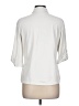 J. McLaughlin 100% Spandex Solid Ivory 3/4 Sleeve Button-Down Shirt Size L - photo 2