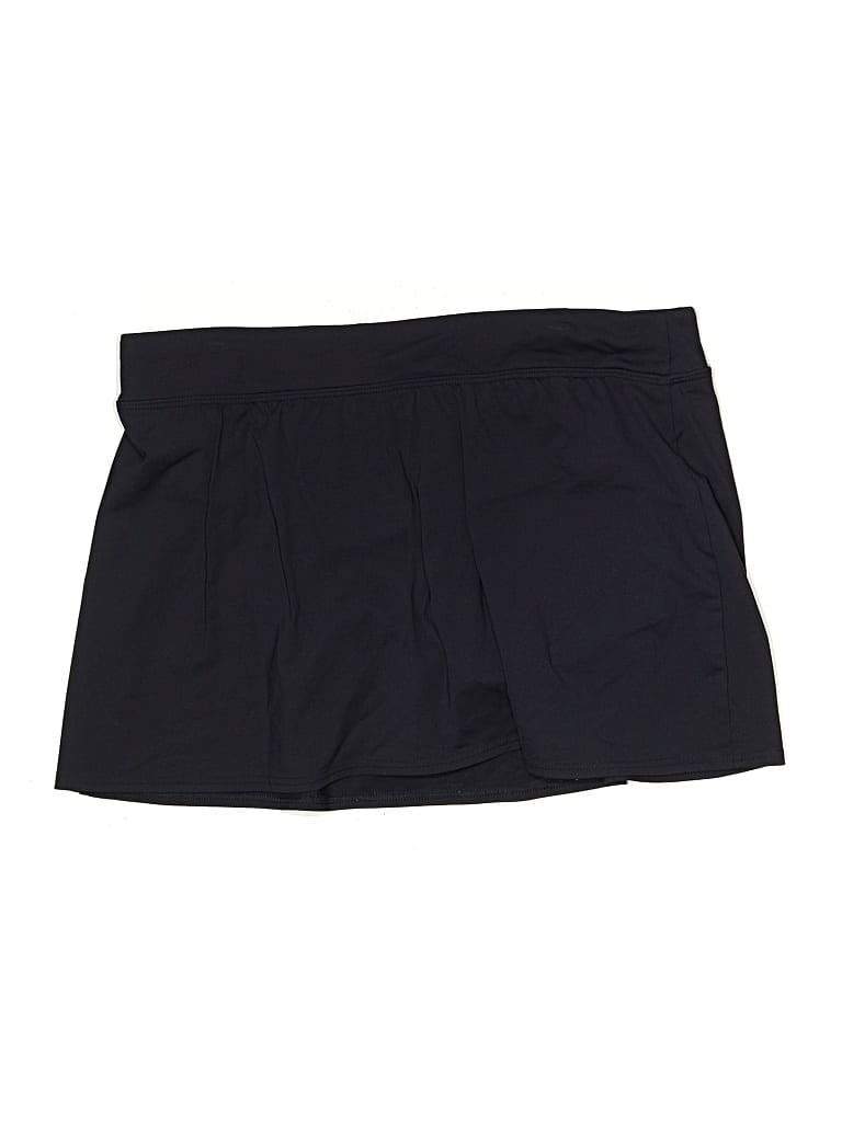 Pre-owned Lands' End Casual Skirt In Black