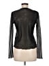 Zara 100% Polyester Black Long Sleeve Top Size M - photo 2