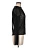 Zara 100% Polyester Black Long Sleeve Top Size M - photo 4