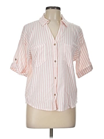 Staccato 3/4 Sleeve Button-Down Shirt (view 1)