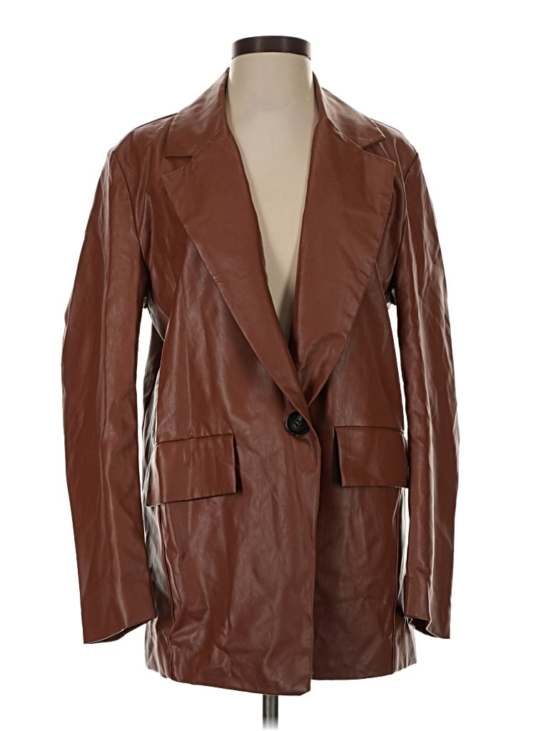 Pre-owned Princess Polly Blazer Jacket In Brown