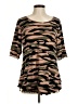 Attitudes by Renee Camo Brown Short Sleeve Top Size M - photo 1