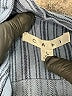 CAbi 100% Cotton Chevron-herringbone Blue Jacket Size L - photo 6