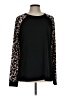 MIHOLL Animal Print Black Long Sleeve Top Size L - photo 1