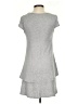 Eric + Lani Solid Gray Casual Dress Size S - photo 2