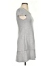Eric + Lani Solid Gray Casual Dress Size S - photo 4