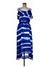 Express 100% Polyester Tie-dye Blue Casual Dress Size M - photo 1