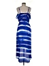 Express 100% Polyester Tie-dye Blue Casual Dress Size M - photo 2