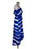Express 100% Polyester Tie-dye Blue Casual Dress Size M - photo 4