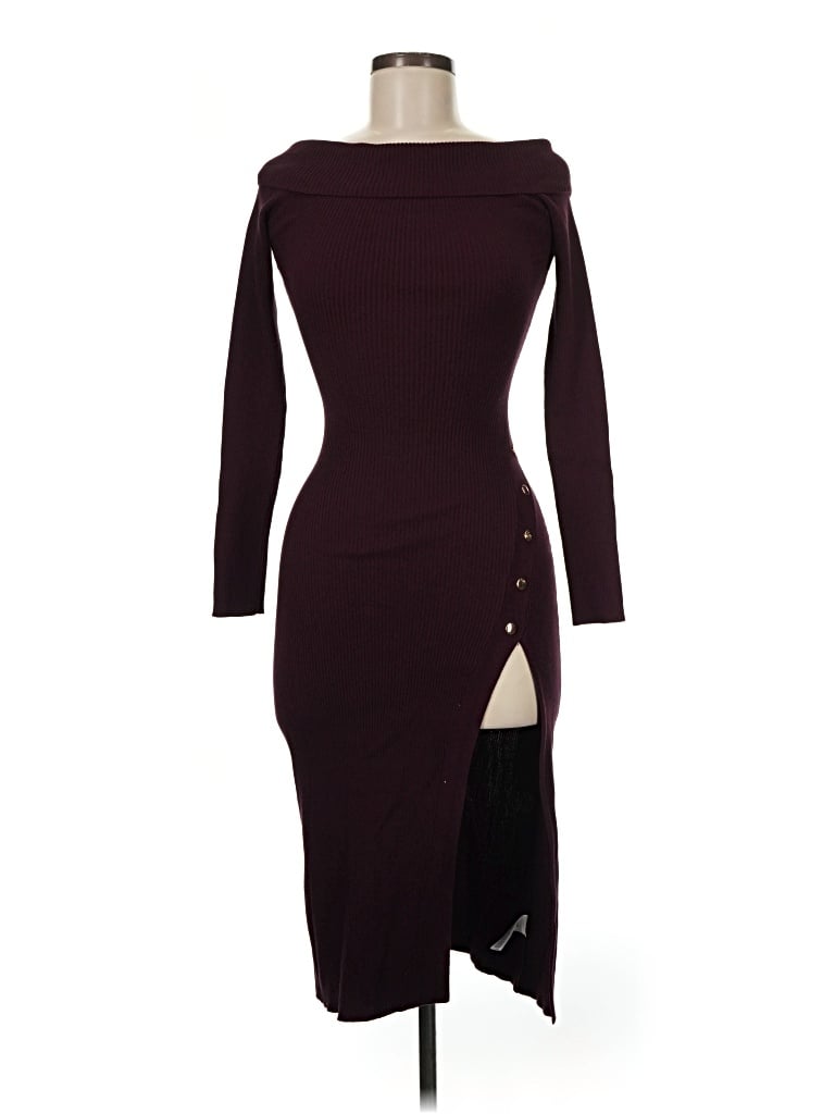 Pre-owned Windsor Cocktail Dress In Burgundy