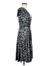 Chadwicks Animal Print Gray Cocktail Dress Size 6 - photo 4