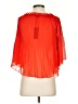 Romeo & Juliet Couture 100% Polyester Red Orange 3/4 Sleeve Blouse Size S - photo 2
