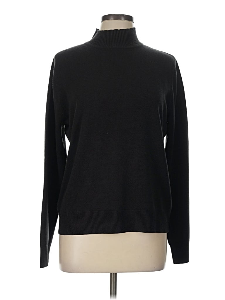 Pre-owned Sag Harbor Turtleneck Sweater In Black
