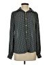 Max Studio 100% Polyester Polka Dots Teal Long Sleeve Blouse Size S - photo 1