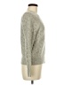 Lucky Brand Metallic Silver Gray Pullover Sweater Size M - photo 4