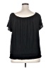Style&Co Black Short Sleeve Blouse Size XXL - photo 2