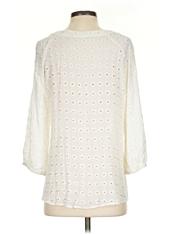 Lavender Brown 3/4 Sleeve Blouse (view 2)