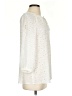 Lavender Brown 100% Rayon Ivory 3/4 Sleeve Blouse Size S - photo 4