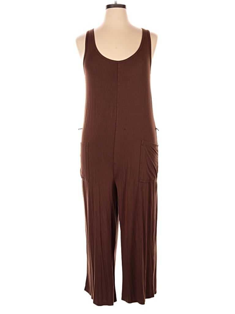 Pre-owned Assorted Brands Jumpsuit In Brown