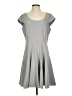Calvin Klein Solid Gray Casual Dress Size P (petite) - photo 1