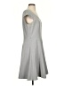 Calvin Klein Solid Gray Casual Dress Size P (petite) - photo 4