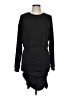 Shein Solid Black Casual Dress Size L - photo 1
