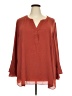Avenue 100% Polyester Red 3/4 Sleeve Blouse Size 26 - 28 Plus - photo 1
