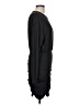 Shein Solid Black Casual Dress Size L - photo 4