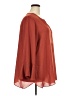 Avenue 100% Polyester Red 3/4 Sleeve Blouse Size 26 - 28 Plus - photo 4