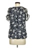 Roz & Ali 100% Polyester Blue Short Sleeve Blouse Size M (estimated) - photo 2