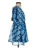 Primark 100% Polyester Blue Cocktail Dress Size S - photo 4