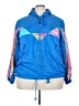 Active 100% Polyester Graphic Blue Windbreaker Size 22 - photo 1