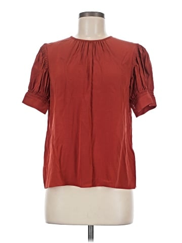 Rebecca Taylor Short Sleeve Silk Top (view 1)