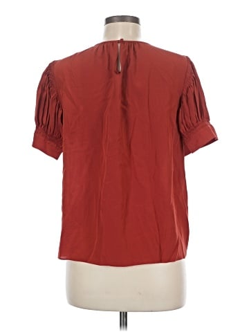 Rebecca Taylor Short Sleeve Silk Top (view 2)