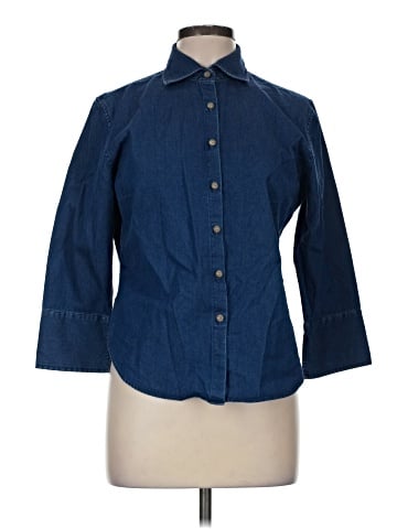 Faconnable 3/4 Sleeve Button-Down Shirt (view 1)