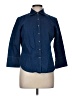 Faconnable Blue 3/4 Sleeve Button-Down Shirt Size M - photo 1