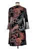 Connected Apparel Paisley Black Casual Dress Size 14 - photo 2
