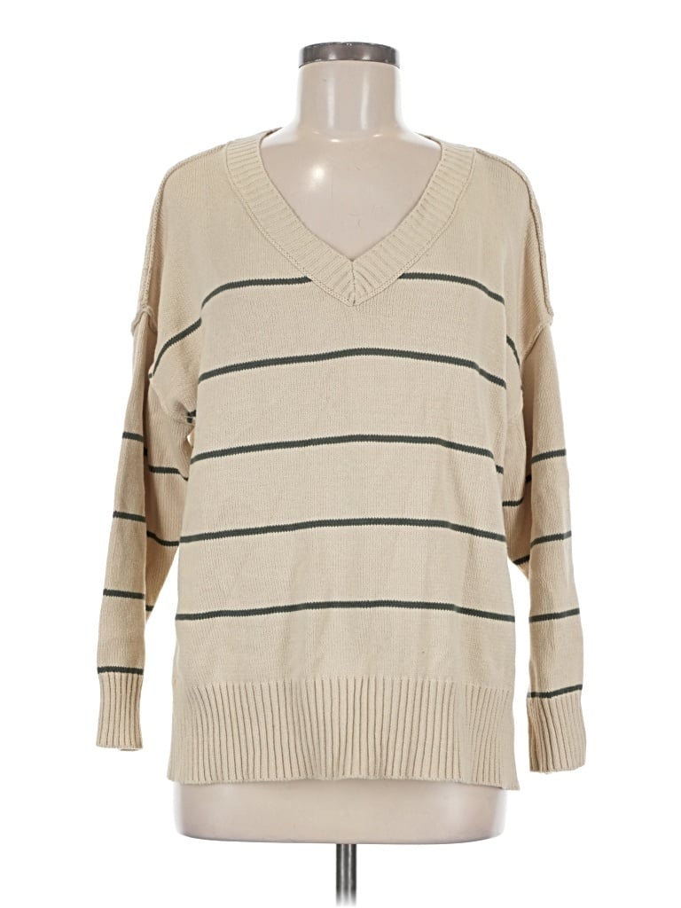 Pre-owned Altar'd State Pullover Sweater In Tan