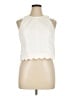 Cinq à Sept White Sleeveless Blouse Size XL - photo 1