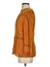 Point Sur 100% Viscose Orange 3/4 Sleeve Blouse Size 2 - photo 5