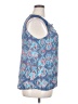 Fred David Blue Sleeveless Blouse Size XXL - photo 4