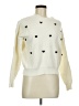 NANETTE Nanette Lepore Hearts Ivory Pullover Sweater Size M - photo 1