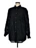 Gap 100% Linen Black Long Sleeve Button-Down Shirt Size M - photo 1