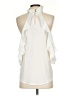 Naked Zebra Ivory Sleeveless Blouse Size S - photo 2