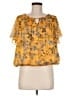 Adrienne Vittadini Yellow Short Sleeve Blouse Size M - photo 1