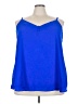 Torrid 100% Polyester Blue Sleeveless Blouse Size 3X Plus (3) - photo 1