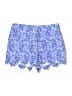 Ann Taylor LOFT 100% Cotton Print Blue Shorts Size 0 - photo 1