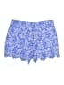 Ann Taylor LOFT 100% Cotton Print Blue Shorts Size 0 - photo 2