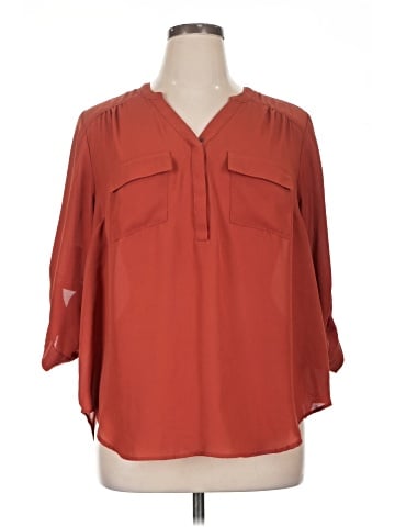 Torrid 3/4 Sleeve Blouse (view 1)